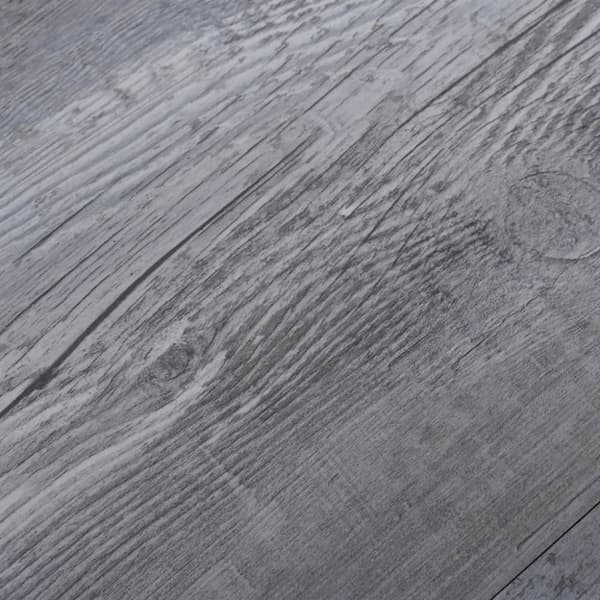 vidaXL selvhæftende PVC-gulvplanker 5,21 m² 2 mm mat trægrå