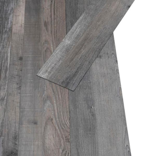 vidaXL Itsekiinnittyvät PVC-lattialankut 5,21 m² 2 mm teollinen puu