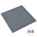 Pikkukuva 1 / 8: vidaXL Kaatumissuojalevyt 18 kpl kumi 50x50x3 cm harmaa