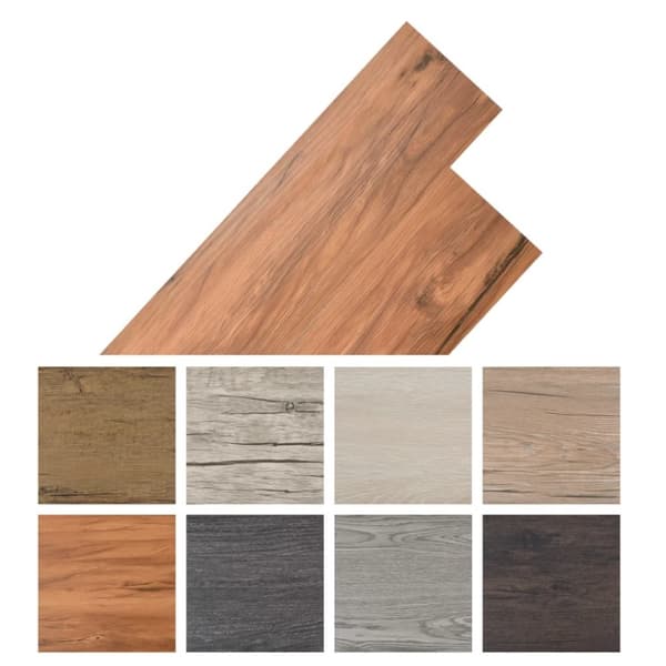 vidaXL selvklæbende gulvbrædder 2,51 m² 2 mm PVC naturlig elm
