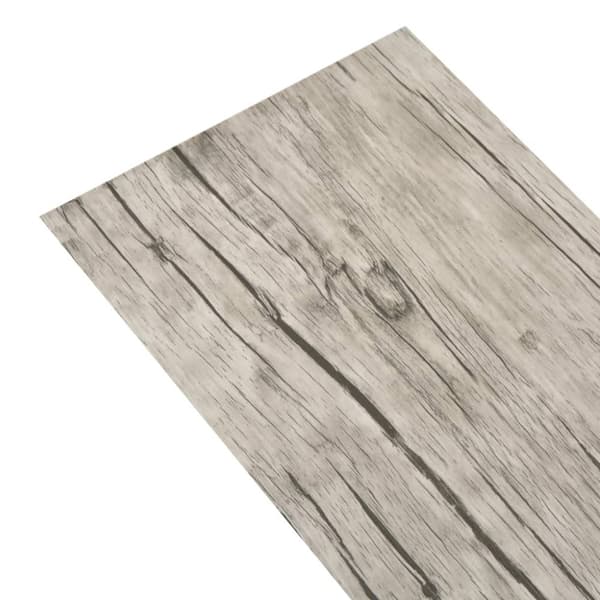 vidaXL Självhäftande PVC-golvbrädor 2,51 m² 2 mm ekfärgad