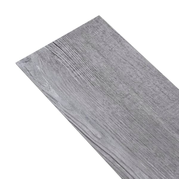vidaXL Selvklebende PVC gulvplanker 2,51 m² 2 mm matt tregrå