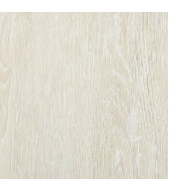 vidaXL Selvklebende gulvplanker 55 stk PVC 5,11 m² kremhvit
