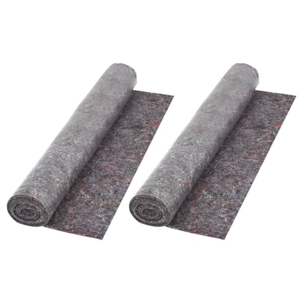 Skridsikker maleruld 2 stk. 50 m 180 g/m² grå - Maleruld - Beskyttelsesuld - Home & Living