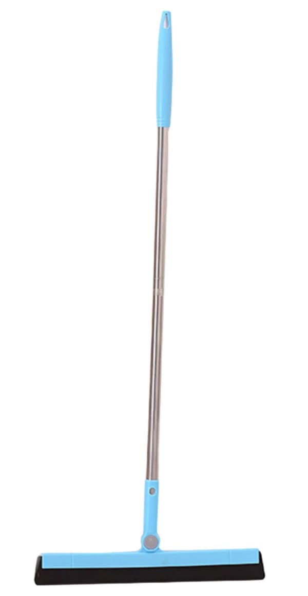 Vattenskrapa med teleskophandtag – Blå/Beige – 95 cm, roterbar för våt/torr användning Blå