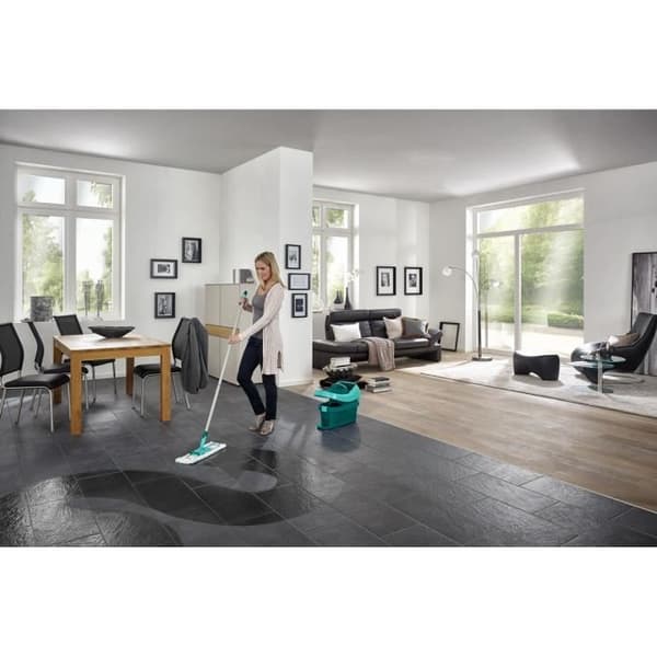 LEIFHEIT PROFI-set med Profi-hjul - Med duo-microöverdrag - 42 cm rengöringsbredd