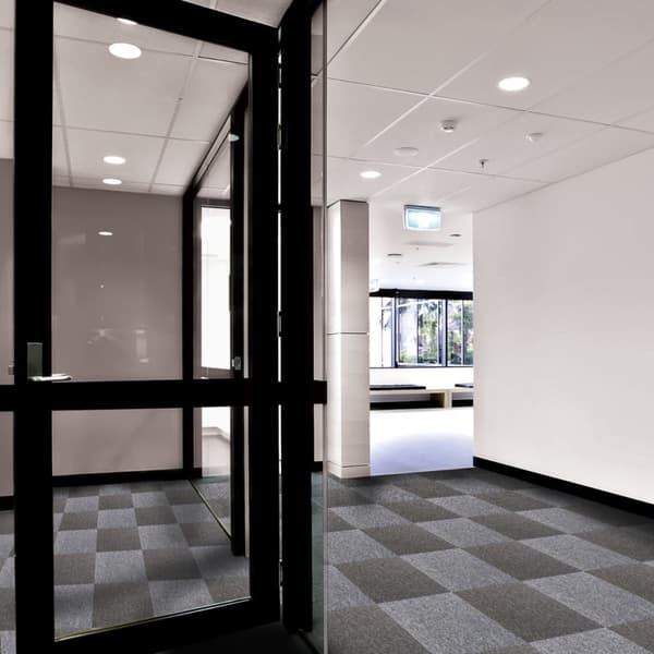 20 st 5 kvm Textilplattor Olika Färger Heltäckningsmatta Golvplattor Mattplattor Kontor Klassrum Matta Kontorsgolv Renovering Platina Grå