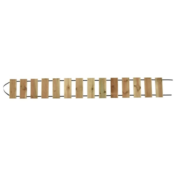 vidaXL Trätrall på rulle 35x300 cm impregnerad furu