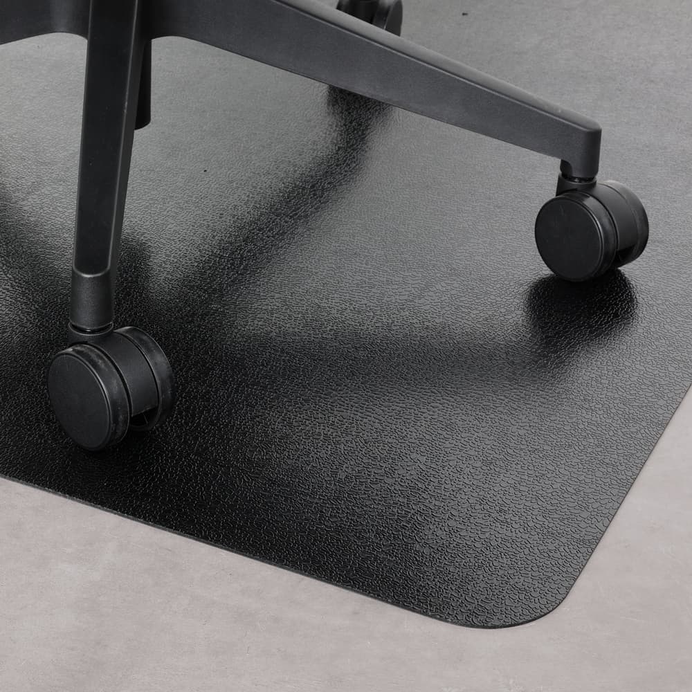Golvskydd PVC - Svart - Hårt golv - 90x120cm