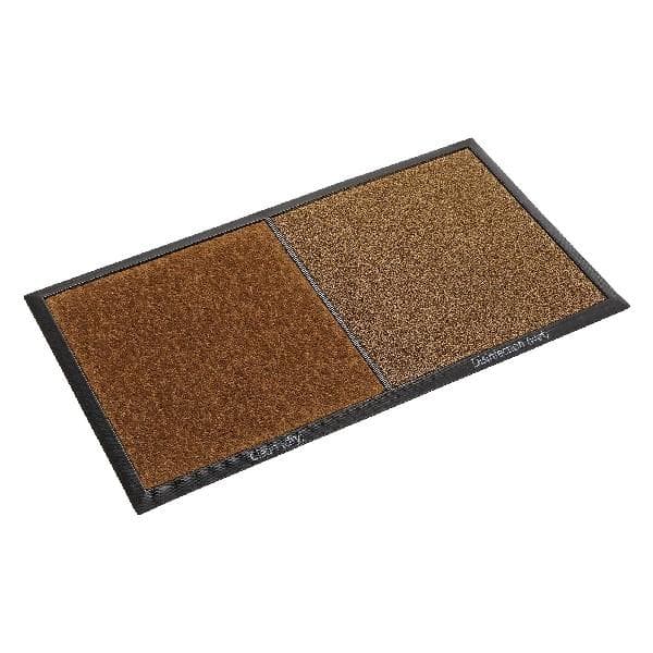 Dörrmatta Desinfektionsmedel Brun Polyester (45 x 0,8 x 80 cm)