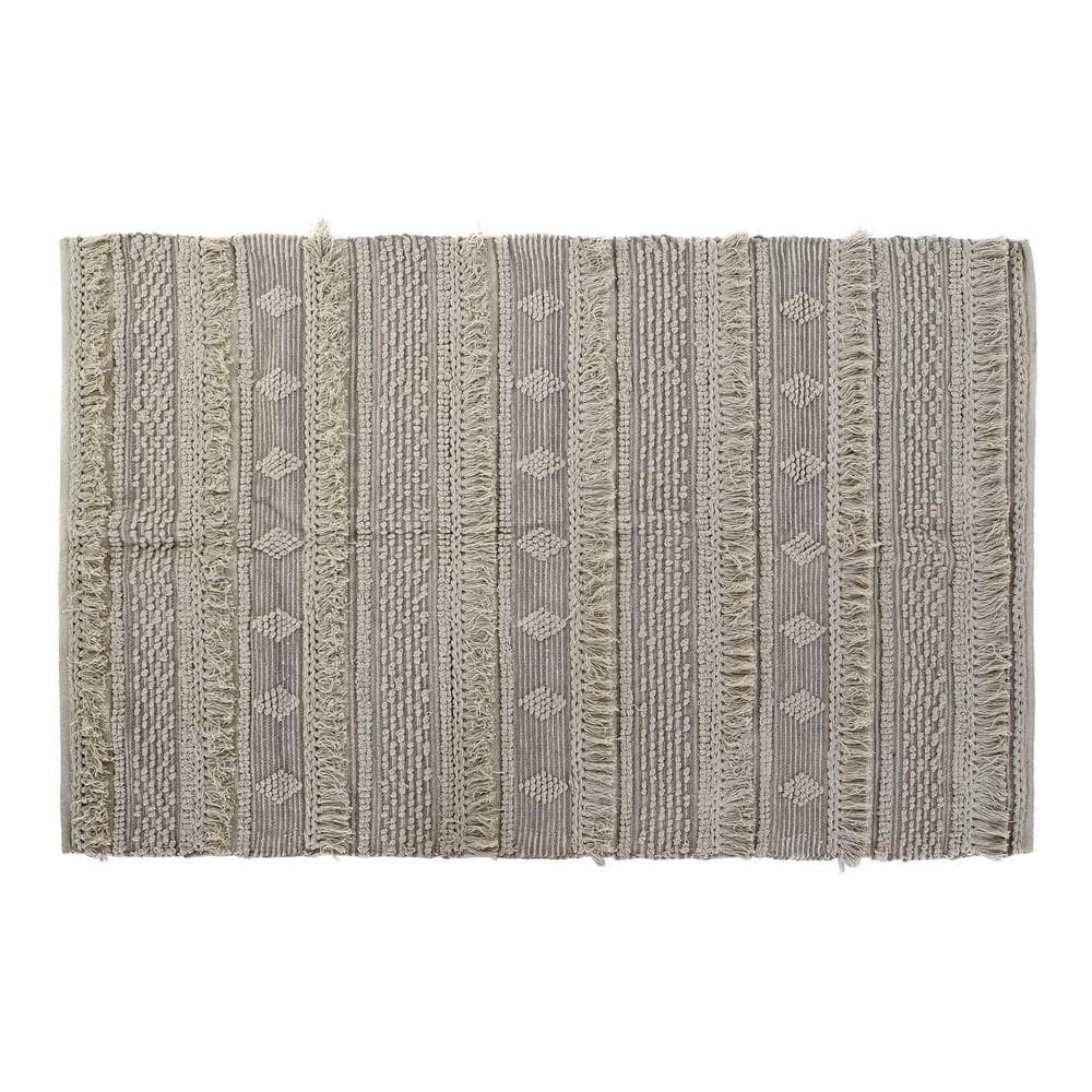 Matta DKD Home Decor Med tofsar Bomull Boho (120 x 180 x 1 cm)