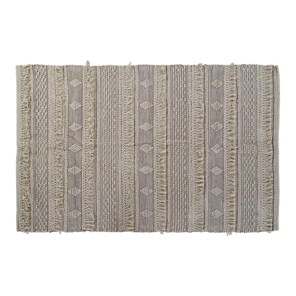 Matta DKD Home Decor Med tofsar Bomull Boho (160 x 230 x 1 cm)