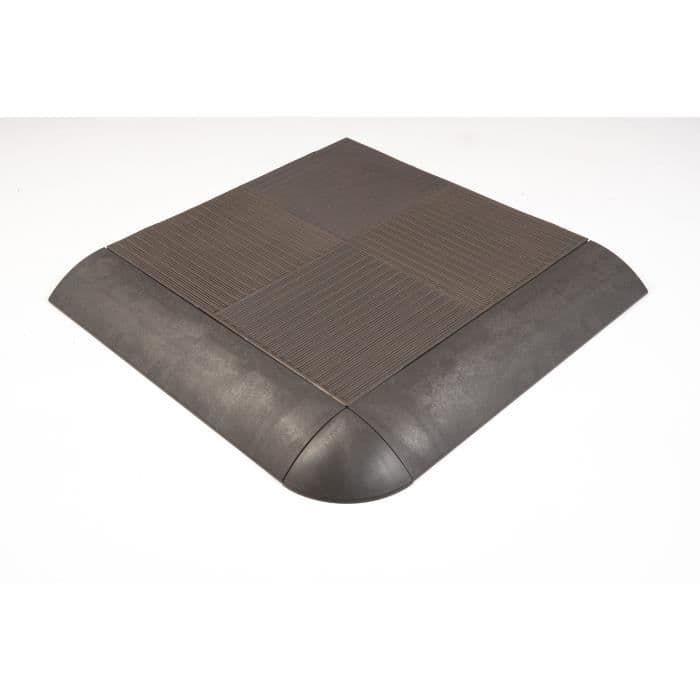 QUADRA skivkantning - Kastanj - Pack med 4 enheter + 2 vinklar