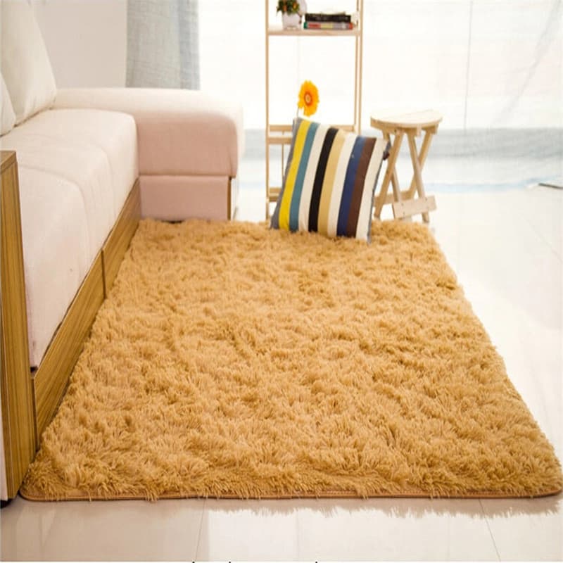 120x170 Fluffiga mattor Anti-sladd Shaggy Area Matta Rum Hem Sovrum Matta Golvmatta