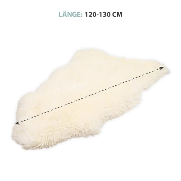 Lampaannahkainen matto aidon lampaannahan pituus: 120 - 130 cm - turkismatto lampaannahkainen sänky matto turkista lastenvaunuihin koriste turkista va