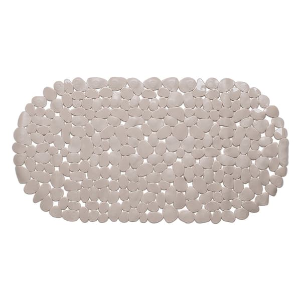Skridsikker bademåtte - Taupe - 68x35 cm