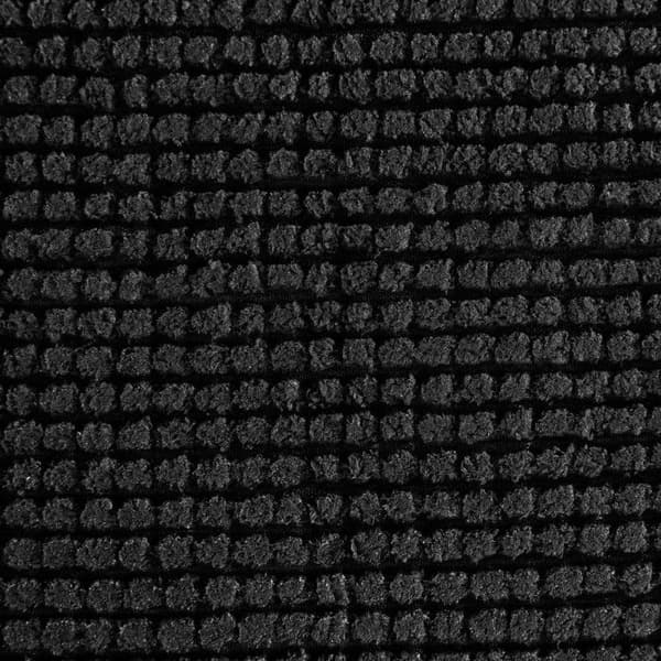 "Chenille" badmatta 50 x 80 cm Atmosphera - Svart Chenille