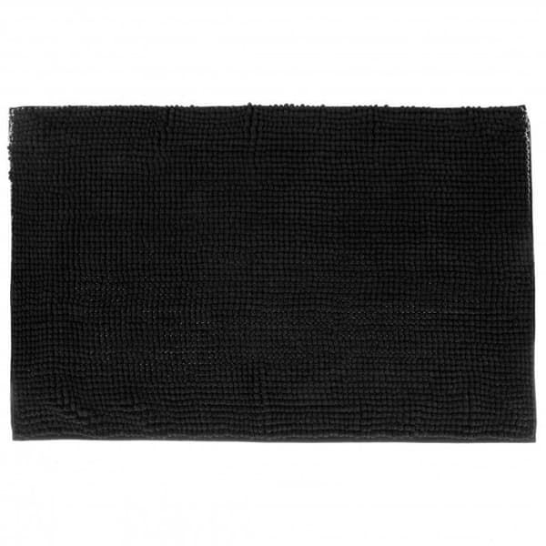 "Chenille" badmatta 50 x 80 cm Atmosphera - Svart Chenille