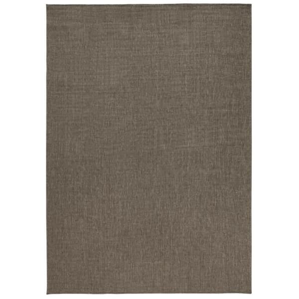 Modern och geometrisk dubbelmatta, brun, 80x250 C08-474540
