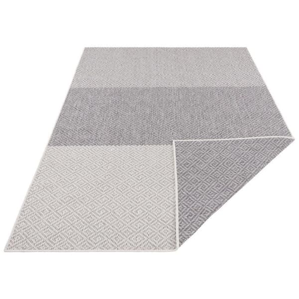 Twin Supreme modern och geometrisk vändbar matta, grå - kräm, 120x170 C03-474652