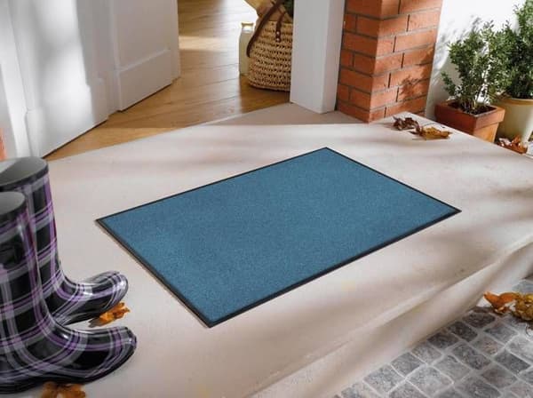 Designmatta stålblå - 60 x 90