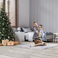 Miniatyrbild 3 av 4: XMTECH självhäftande PVC-golv 5 m² Halkfritt vinylgolv (Smoke Grey, 36 delar)