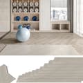 Miniatyrbild 1 av 4: XMTECH självhäftande PVC-golv 5 m² Halkfritt vinylgolv (Smoke Grey, 36 delar)
