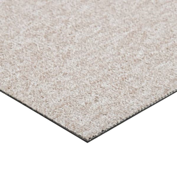 tæppefliser 20 stk. 5 m² 50x50 cm lys beige