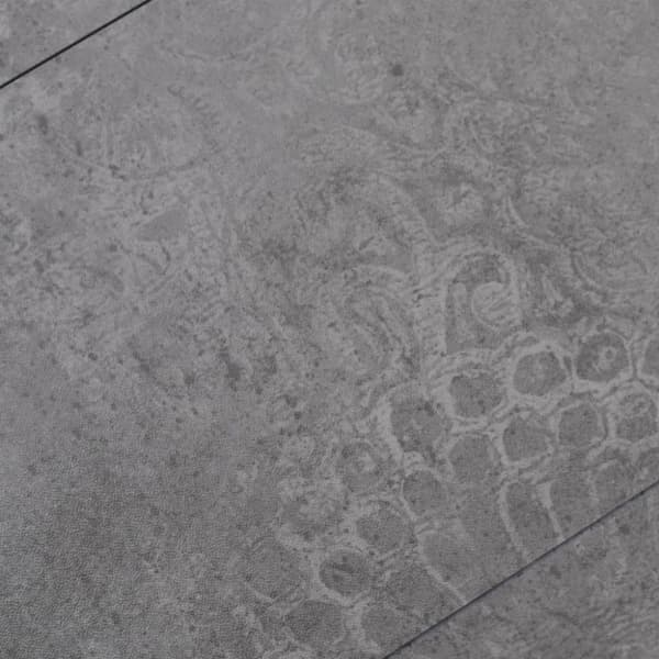selvklæbende gulvbrædder 5,02 m² 2 mm PVC betongrå