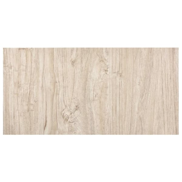 Självhäftande golvplankor 20 st PVC 1,86 m² ljusbrun