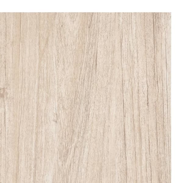 Självhäftande golvplankor 20 st PVC 1,86 m² ljusbrun