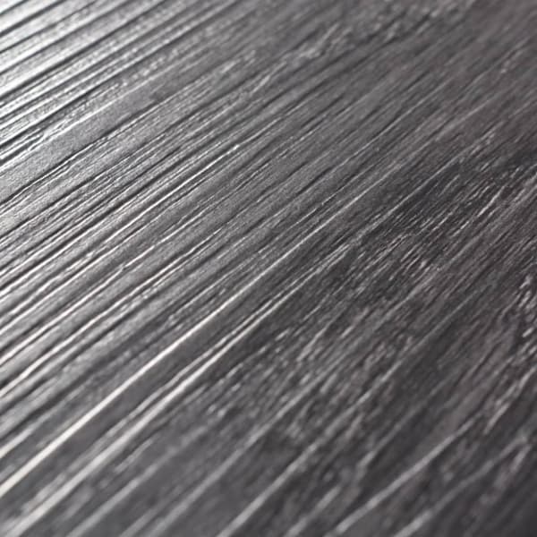 Självhäftande PVC-golvplankor 5,21 m² 2 mm svart och vit