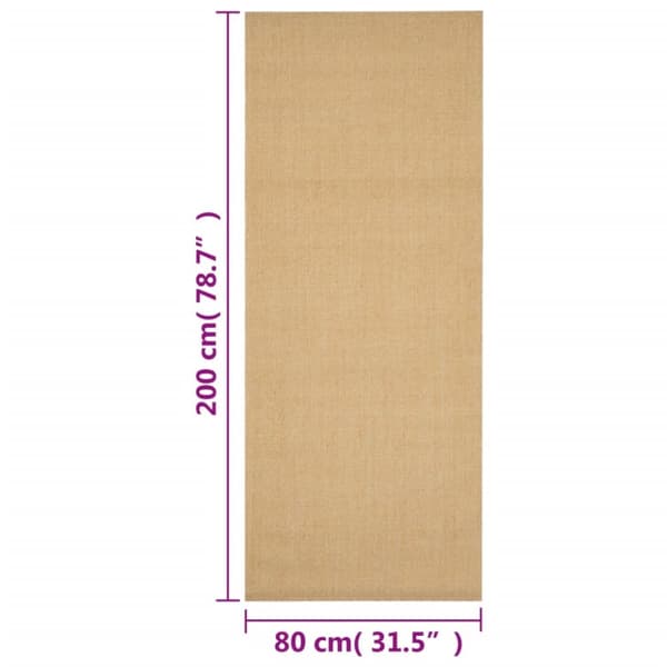 Matto luonnollinen sisal 80x200 cm
