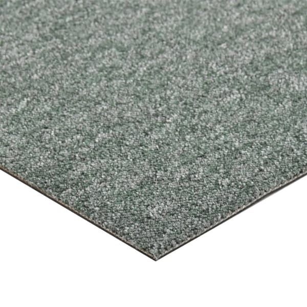 Textilplattor 20 st 5 m² 50x50 cm grön