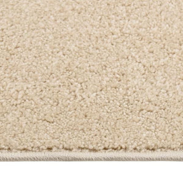 gulvtæppe 160x230 cm kort luv beige