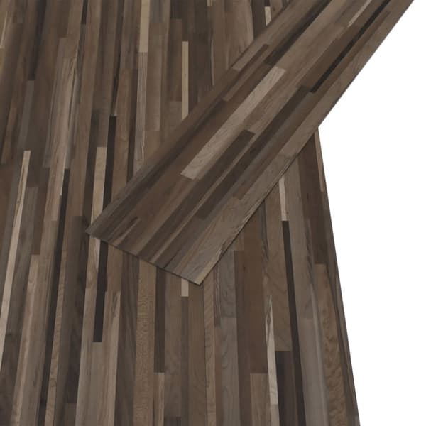 selvhæftende PVC-gulvplanker 5,21 m² 2 mm brunstribet