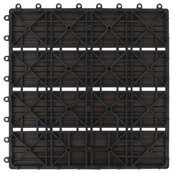 Trall 22 st 30x30 cm 2 kvm WPC mörkbrun