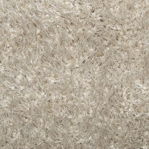gulvtæppe ISTAN 160x230 cm lang luv skinnende look beige