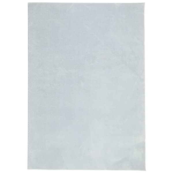 Mjuk matta HUARTE med kort lugg tvättbar blå 120x170 cm