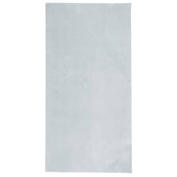 Mjuk matta HUARTE med kort lugg tvättbar blå 100x200 cm