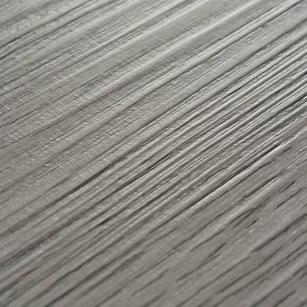 Självhäftande PVC-golvplankor 5,21 m² 2 mm mörkgrå