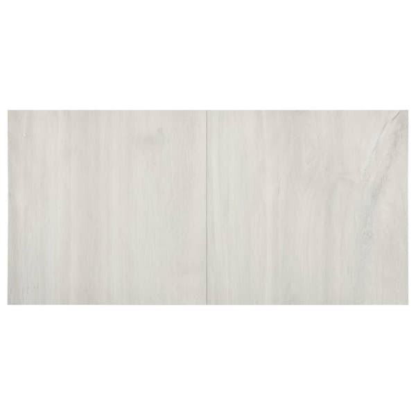 Självhäftande golvplankor 55 st PVC 5,11 m² gräddvit