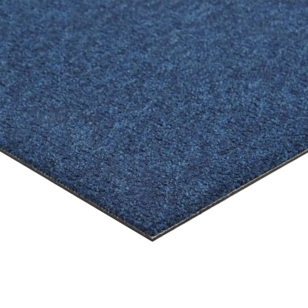 tæppefliser 20 stk. 5 m² 50x50 cm mørkeblå