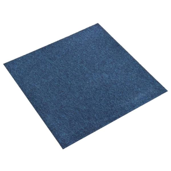 tæppefliser 20 stk. 5 m² 50x50 cm mørkeblå