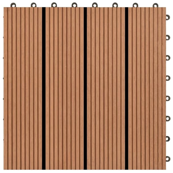 Trall 22 st 30x30 cm 2 kvm WPC brun
