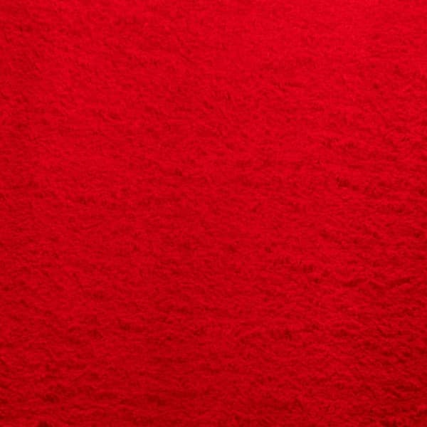 gulvtæppe HUARTE 80x250 cm kort luv og vaskbart rød