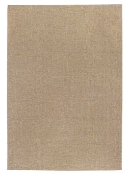 Larondo Misento vävd matta med kort lugg - Vanligt platt tyg - Beige - 50 x 80 cm - Andra färger och storlekar tillgängliga