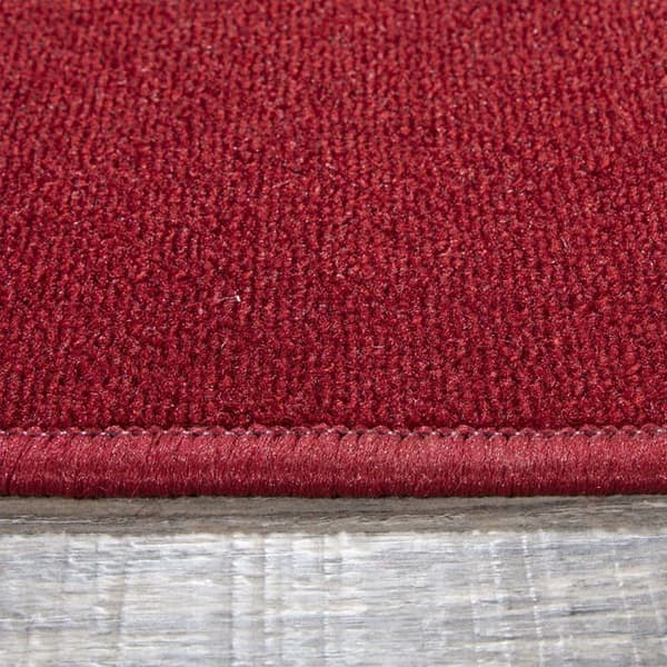 Ottomanson - OTH8400-2X12 - Ottohome kollektion hallmatta vanlig gummibaksida 57 cm x 366 cm röd