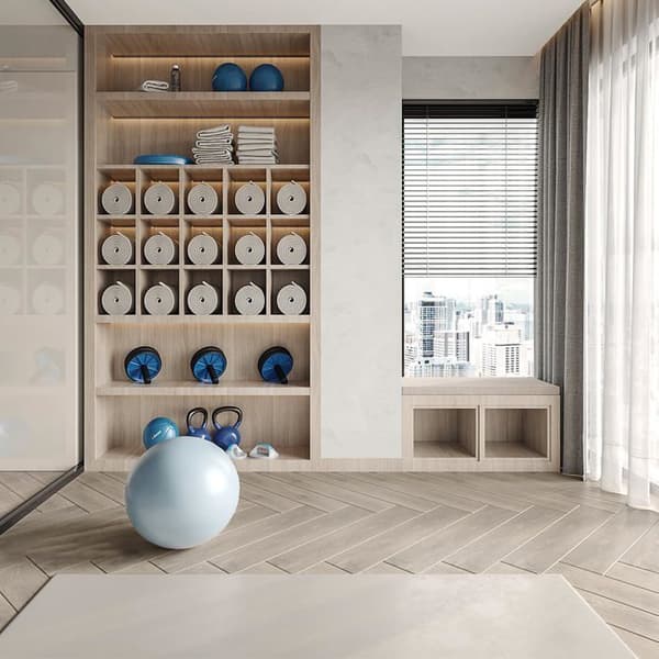 LZQ PVC-golv självhäftande vinylgolv med träeffekt, 54 delar 7,53m² självhäftande vinylplattor, White Oak