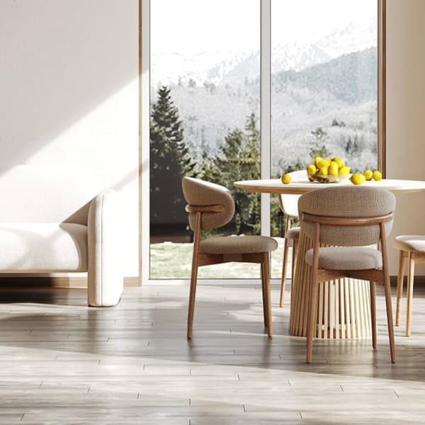 LZQ PVC-golv självhäftande vinylgolv med träeffekt, 54 delar 7,53m² självhäftande vinylplattor, White Oak